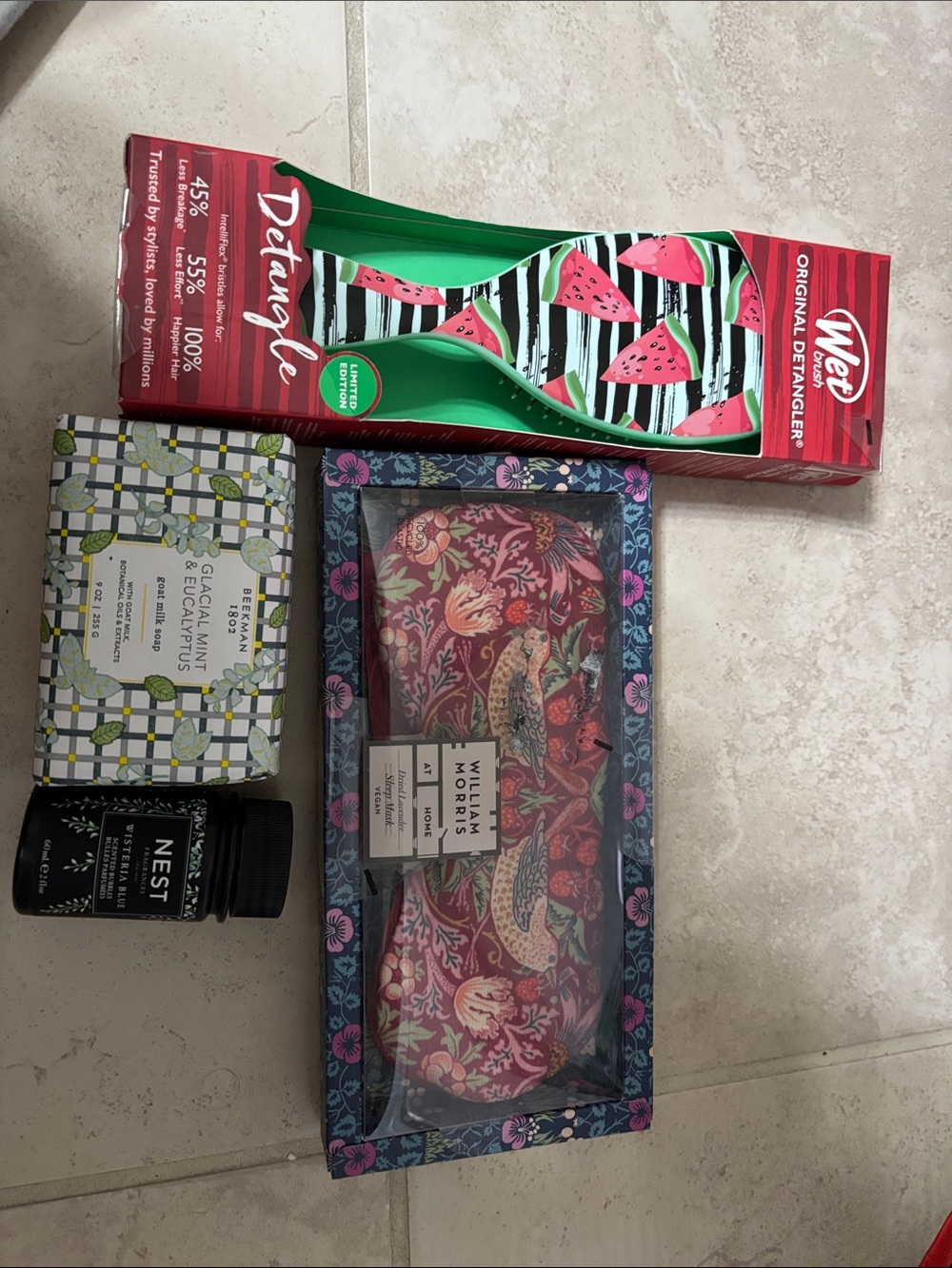 Wet Brush Original Detangler - Watermelon Print Green set